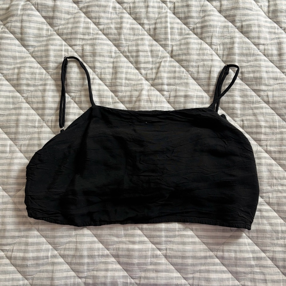 Brandy Meville tie back crop top